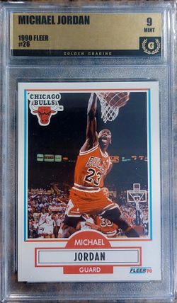 1990 Fleer #26 Michael Jordan, 9 Mint, Beautiful Card, sharp, HOF, GOAT 🏀🔥 📈