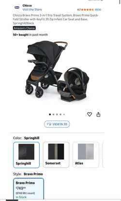 Chicco bravo primo trio stroller
