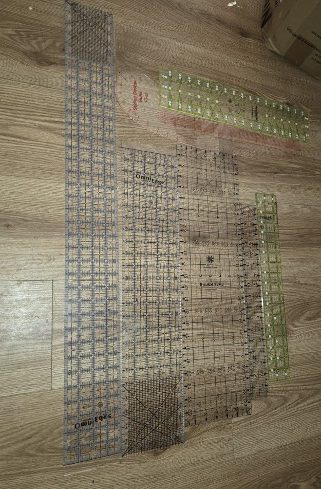 Lot Of 7 LARGE C THRUE Rulers