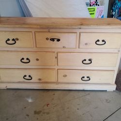 Solid wood dresser With  mirror