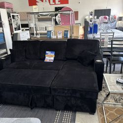 Reversible Convertible Sofa Bed With Storage And USB Charging 