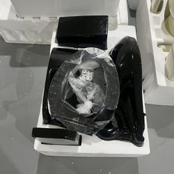 M-New 21” Extra Tall Toilet 1.28 GPF Elongated Floor Mounted Two-Piece Tall Toilet