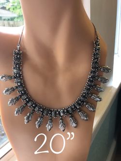 Tibetan silver necklace 20”