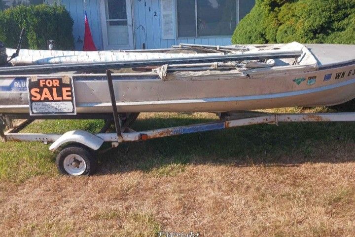 14ft Aluminum Boat And Trailer