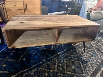Solid wood coffee table