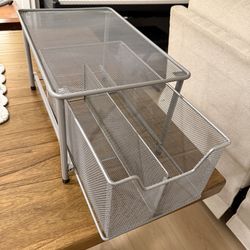 Bathroom organizer, pull out, under the sink