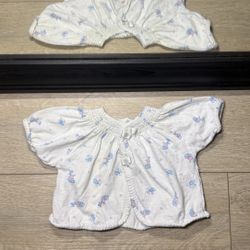 Vintage 1980s Kids / Toddlers Bunny & Flower All Over Print Shirt