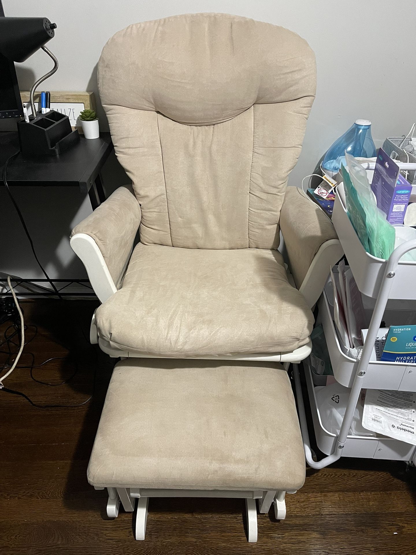 Nursery Chair Glider With Ottoman