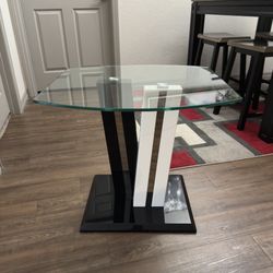 Glass End Table
