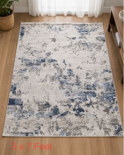 Jaipur Living Jolie Louna JOL05 5x7 Blue Gray Abstract Area Rug