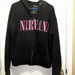 Nirvana Black Hoodie In Size XL Women’s 