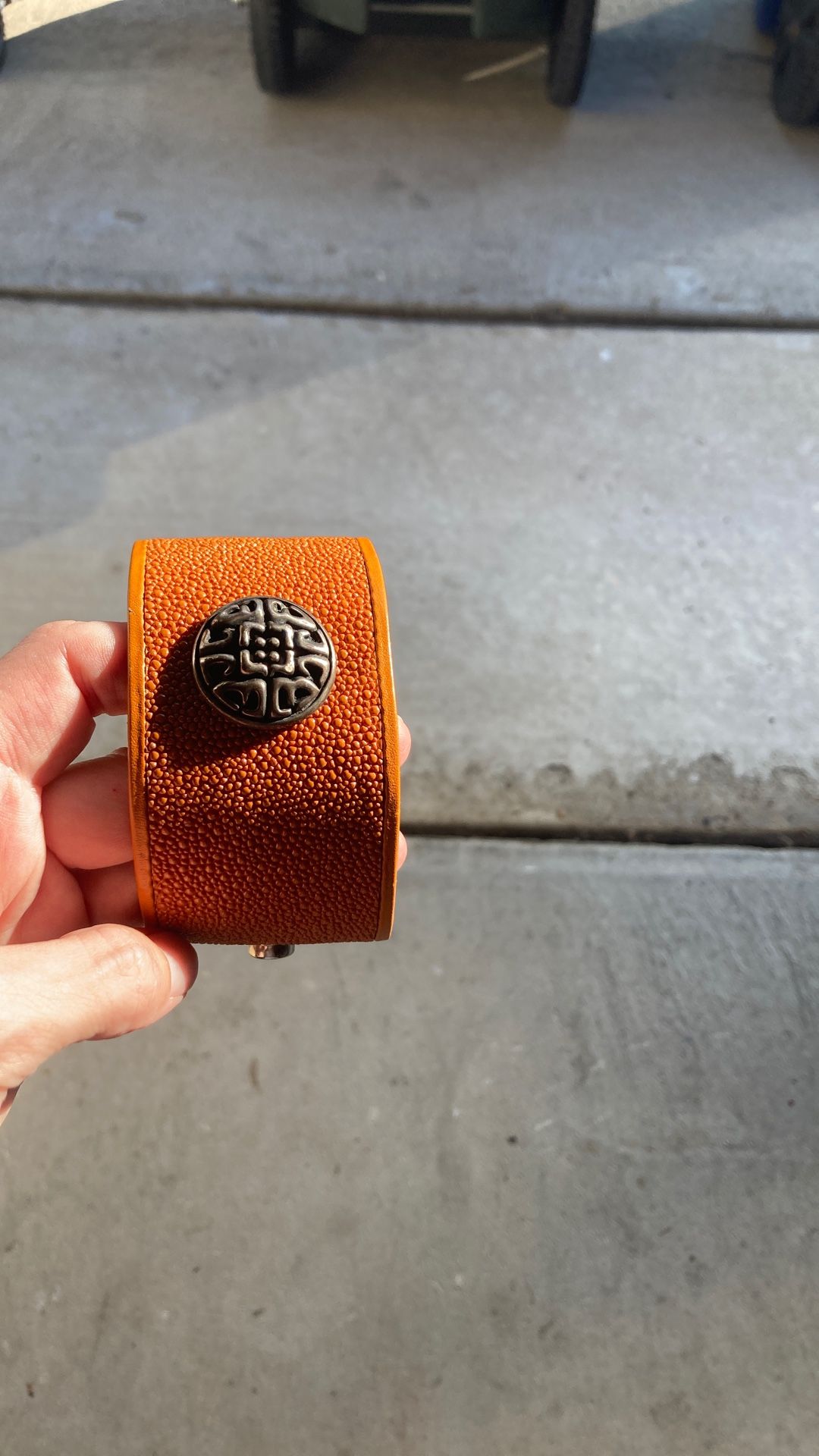 Stingray Leather Cuff Bracelet