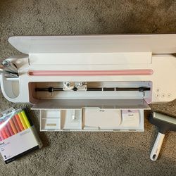 Cricut Maker Rose Bundle With Heat Press And Tons Of Materials 