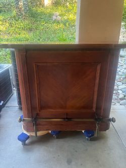 Wood bar by Bassett furniture
