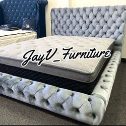 NEW KING BED FRAME WITH MATTRESS