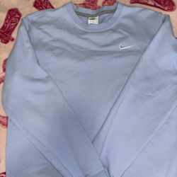 nike light blue sweatshirt 