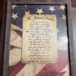 Framed National Anthem 