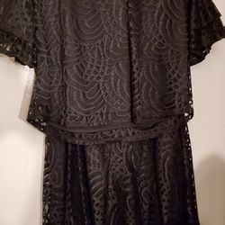 Black Ashley Stewart 14/16 skirt and blouse set
