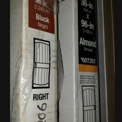 36x96 Security Door 36x96 Black And Almond