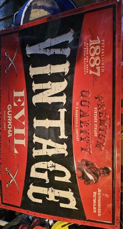 Gurka Cigar Metal Sign