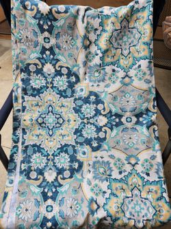 Blue curtains