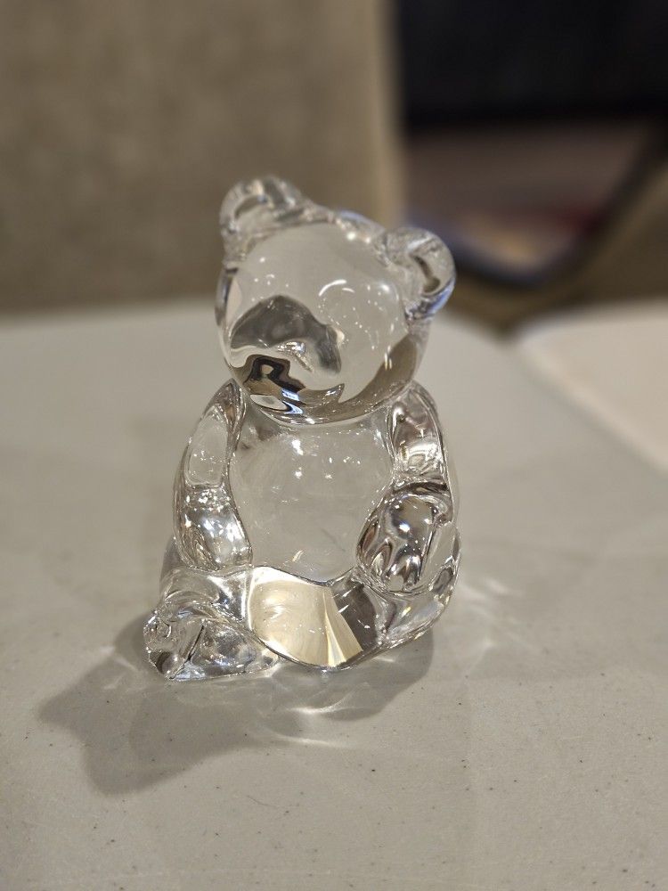 Vintage Princess House 24% Lead Crystal Bear Figurine or Paperweight