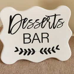 Desserts Bar Sign