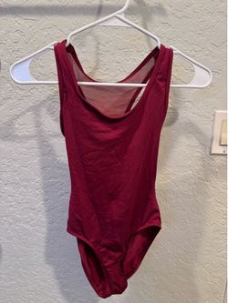 Maroon One-Piece Dance Leotard