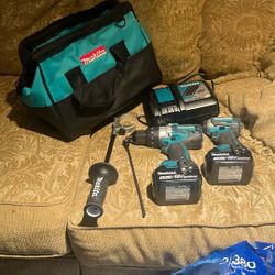 Makita XDT14 And  XPH07 Combo Set W/Batteries
