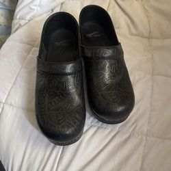 Dansko Etched Clogs