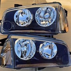 05-10 Dodge Charger Headlights Luces Focos Micas Faros Faroles Headlamps 