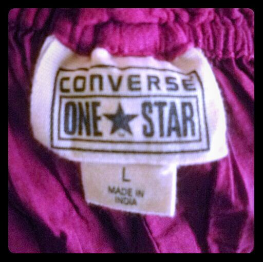 Converse one star large red dress.