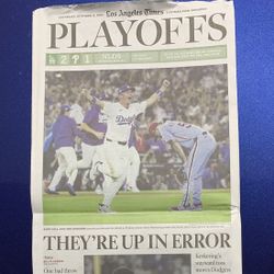 DODGERS WIN Los Angeles Times (THE ERROR) Few Left