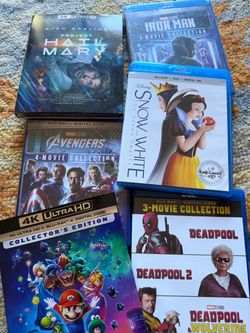 4k ultra Blu-ray DVD 3D Disney Marvel DC Harry Potter the Star Wars movies 4K ULTRA 3D Blu-ray and 4K UHD dvd collectors.