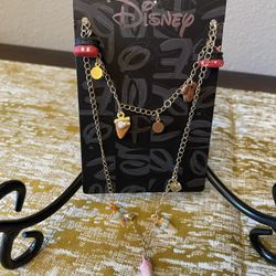 Disney Mickey and Minnie Mouse Ice Cream and Treats Charm Necklace 