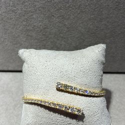 Gold Diamond bangle bracelet