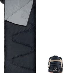 REDCAMP Ultra Lightweight Sleeping Bag for Backpacking, Comfort for Adults Warm Weather, with Compre