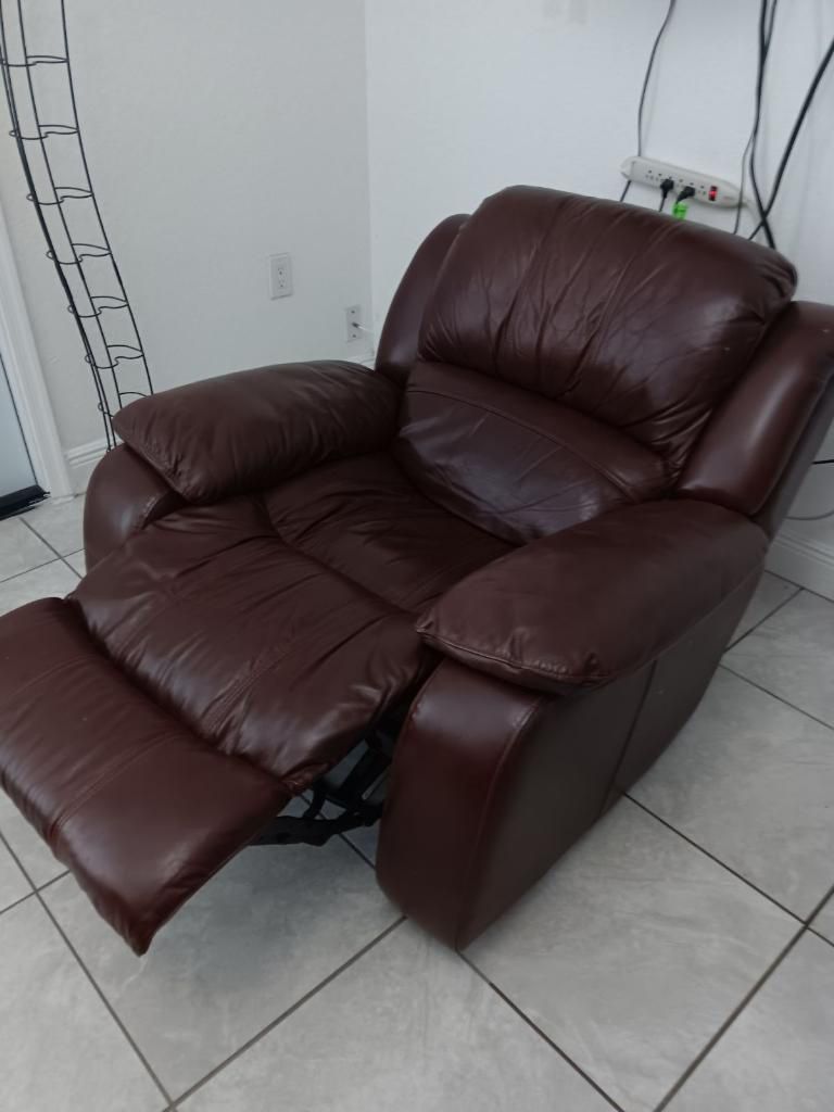 Leather Couch And Futon 