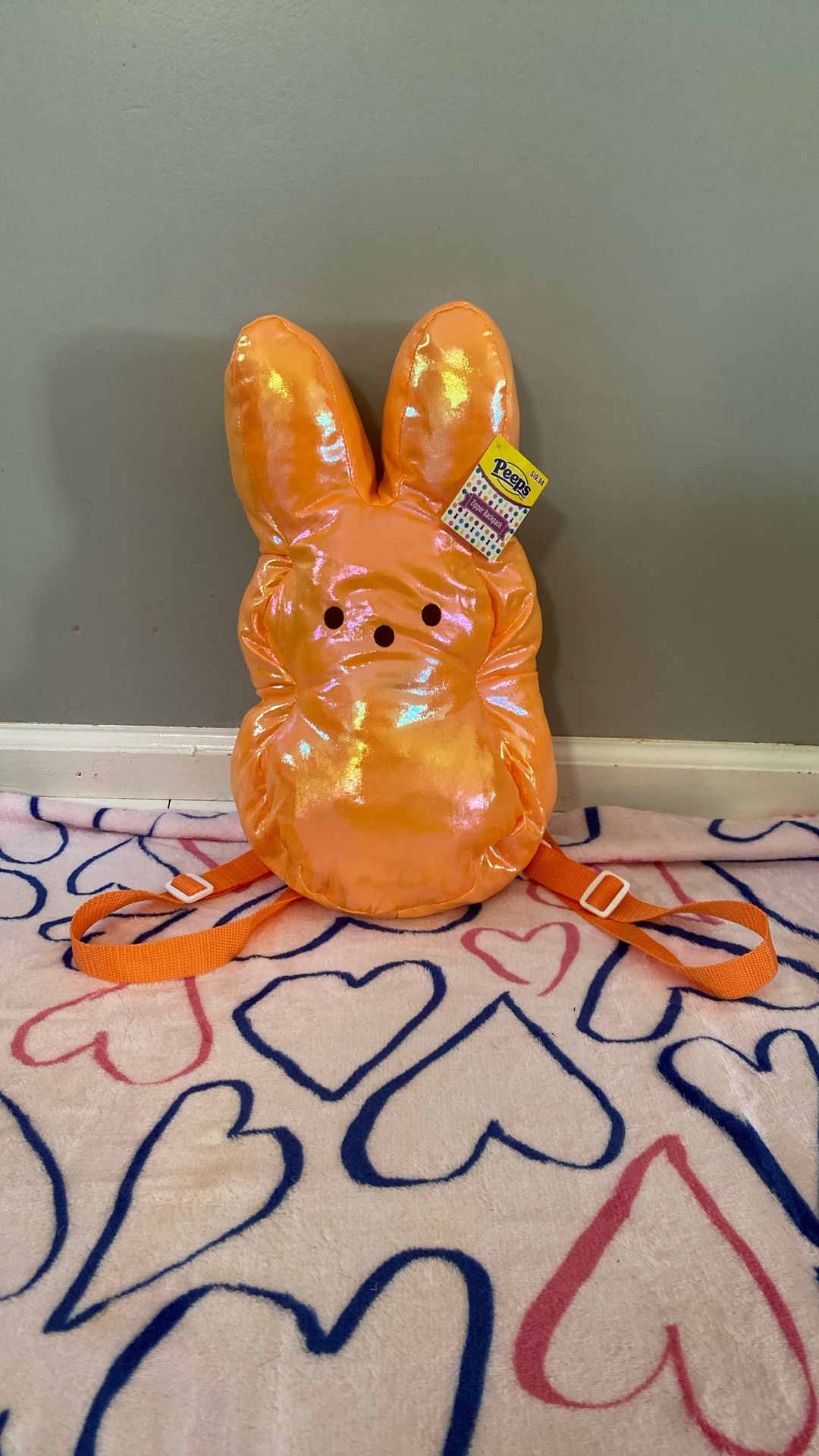 Peeps Zipper Backpack - Orange