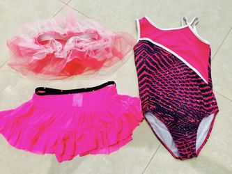 Leotard with 2 skirts