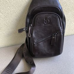 Bull Captain Leather Sling Bag