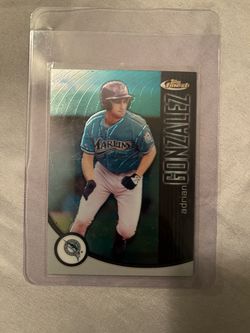 2001 Topps Finest Baseball #6 Adrian Gonzalez SECOND YEAR