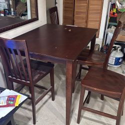 Solid Wood Table And Your Chairs