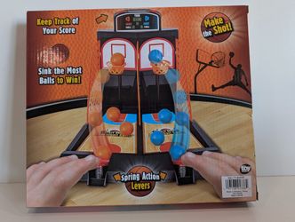 Crazy Shot Basketball Game 2 Player Arcade Tabletop Toy With Scoreboard
