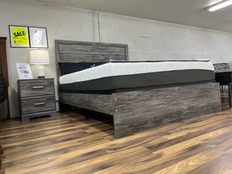 Queen Bed Frame & Nightstand