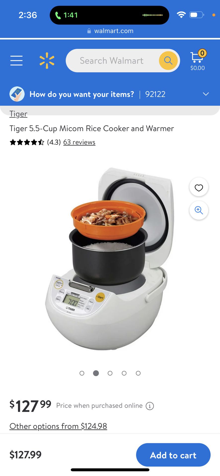 Tiger 5.5-Cup Micom Rice Cooker and Warmer