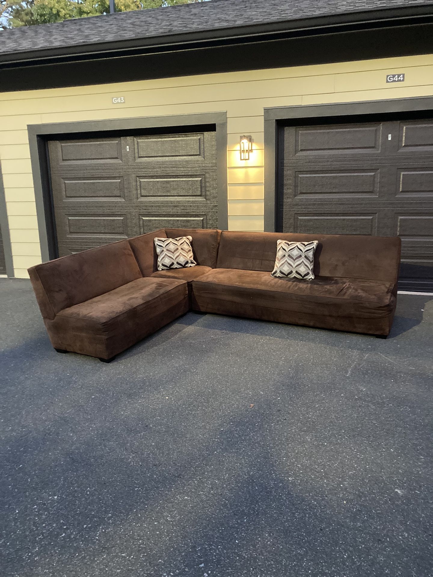 L Shaped 3 Piece Rearrangeable Sectional Free Delivery!