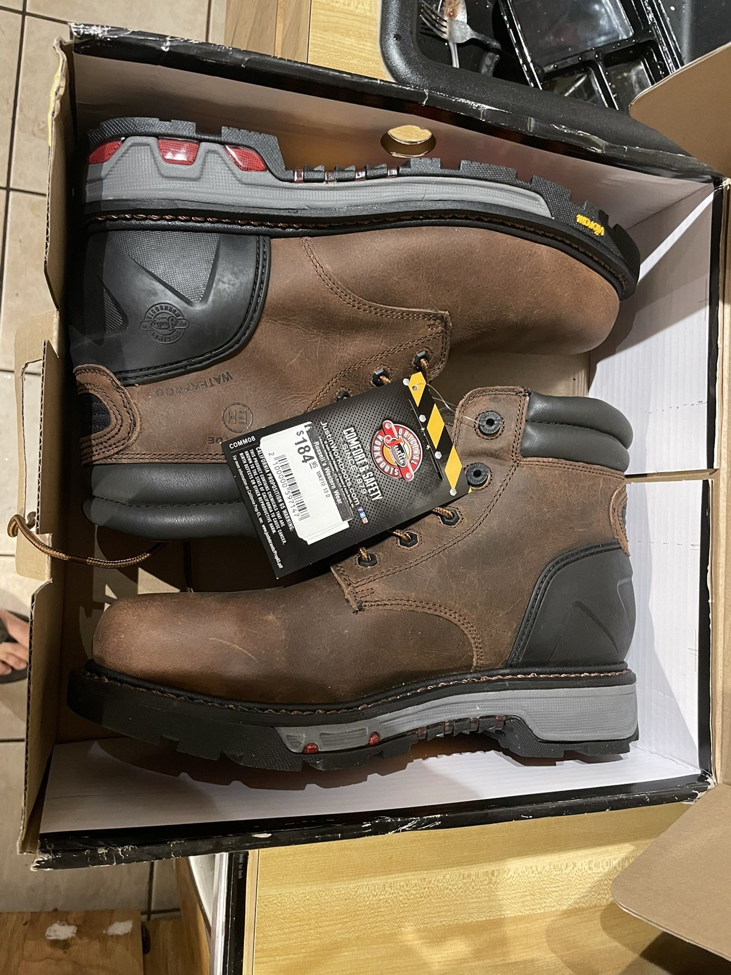 Brand new Justin Work Boots Size 13 $140 In N Lakeland 