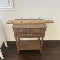 Entryway Drawer + Walls Hooks