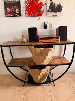 Mid Century U Shape Entry Table